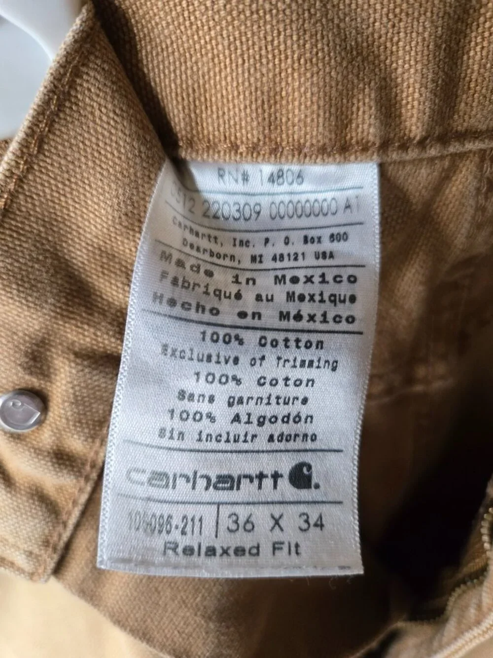Carhartt used but